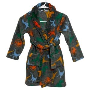 Jurassic World Kids Fleece Robe Dinosaur Print - Boys Size 6/7